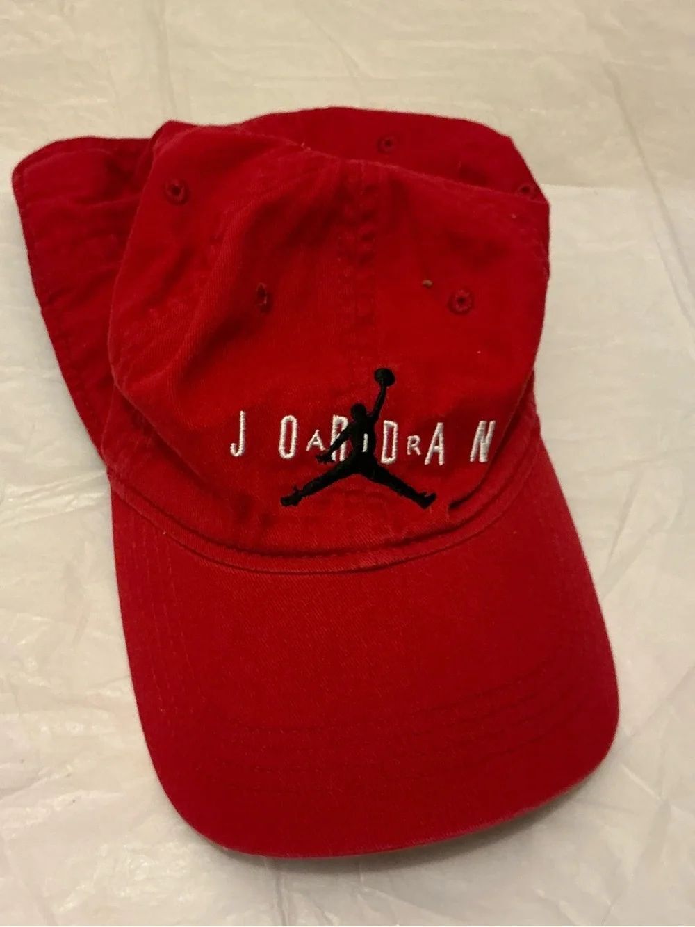 Jordan Red Cap with Black Jumpman Embroidery youth size